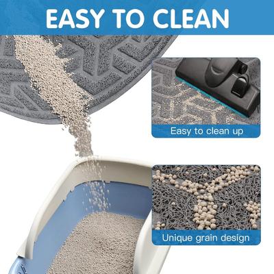 Show full view: UPSKY Waterproof Cat Litter Trapping Mat, Grey, 35 x 24-in slide 4 of 8