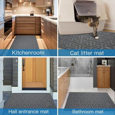 Show full view: UPSKY Waterproof Cat Litter Trapping Mat, Grey, 35 x 24-in slide 6 of 8