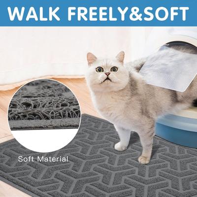 Show full view: UPSKY Waterproof Cat Litter Trapping Mat, Grey, 35 x 24-in slide 7 of 8