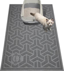 UPSKY Waterproof Cat Litter Trapping Mat, Grey, 35 x 24-in