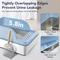 Show in main carousel: UPSKY Stainless Steel Leak-Proof & Non-Stick Cat Litter Box with Lid, Scoop & Mat, X-Large, Blue slide 5 of 9