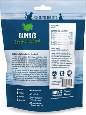 Show full view: Gunnis Taste of Iceland Wolffish Mini Morsel Dehydrated Cat Treats, 1.5-oz bag slide 3 of 3