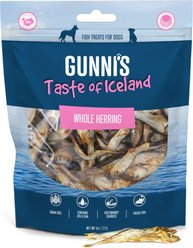 Gunnis Taste of Iceland Whole Herring Dehydrated Dog Treats, 9-oz bag