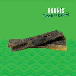 Gunnis Taste of Iceland Wolffish Skin Shorties Dehydrated Dog Treats, 2.5-oz bag slide 2 of 4