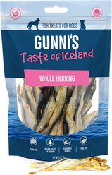 Gunnis Taste of Iceland Whole Herring Dehydrated Dog Treats, 3-oz bag
