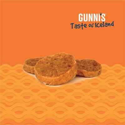 Show full view: Gunnis Taste of Iceland Salmon Wafers Dehydrated Dog Treats, 5-oz bag slide 4 of 5