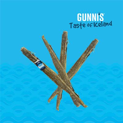 Show full view: Gunnis Taste of Iceland Cod Skin Long Strips Dog Natural Chew Treats, 25 count slide 4 of 4