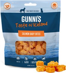 Gunnis Taste of Iceland Salmon Baby Bites Dehydrated Dog Treats, 2.5-oz bag