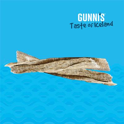 Show full view: Gunnis Taste of Iceland Cod Skin Strips Dog Natural Chew Treats, 50 count slide 4 of 4