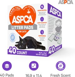 ASPCA Fresh Scented Pad Refills for Cat Litter Box, 16.9 x 11.4-in, 40 count slide 2 of 3