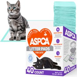 ASPCA Fresh Scented Pad Refills for Cat Litter Box, 16.9 x 11.4-in, 40 count
