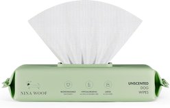 Nina Woof Premium Dog & Cat Wipes, 70 count
