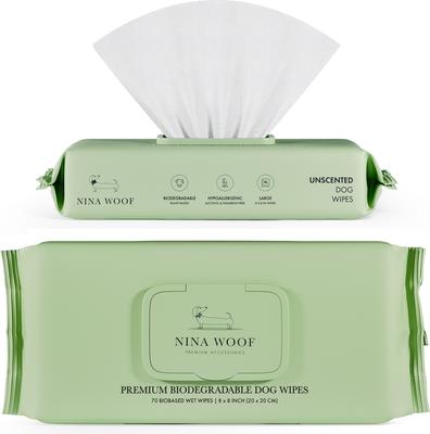 Show full view: Nina Woof Premium Dog & Cat Wipes, 70 count slide 3 of 10
