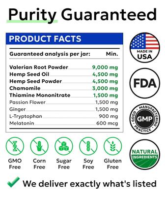 Show full view: Bark&Spark Hemp Bacon Flavored Soft Chew Anxiety & Stress Relief Treats Calming Support Supplement for Dogs, 60 count slide 9 of 9