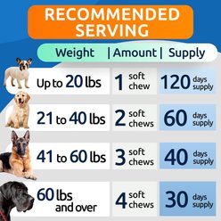 Bark&Spark Hemp Bacon Flavored Soft Chew Anxiety & Stress Relief Treats Calming Support Supplement for Dogs, 120 count slide 2 of 7