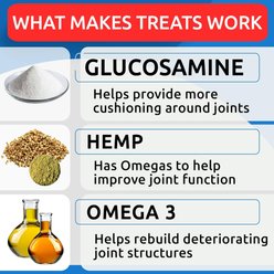 Bark&Spark Hemp Chicken Flavored Soft Chew Hip & Joint Supplement for Dogs, 120 count slide 2 of 8