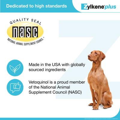 Show full view: Vetoquinol Zylkene Plus 450-mg Capsules Calming Supplement for Dogs, 30 count slide 8 of 11