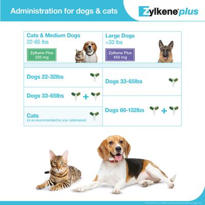 Show full view: Vetoquinol Zylkene Plus 450-mg Capsules Calming Supplement for Dogs, 30 count slide 6 of 11