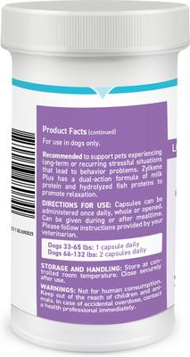 Show full view: Vetoquinol Zylkene Plus 450-mg Capsules Calming Supplement for Dogs, 30 count slide 3 of 11