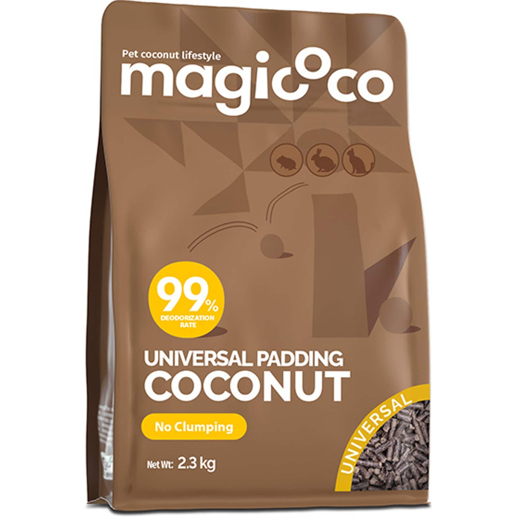 Magicoco Non-Clumping Coconut Pellet Cat Litter, 5-lb bag