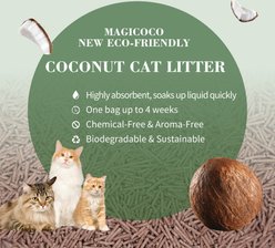 Magicoco Ultra-Strength Clumping Coconut Cat Litter for Multi-Cat Households, 5-lb bag slide 2 of 9