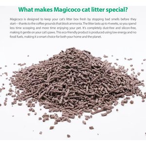 Magicoco Maximum Odor Defense Coconut Clumping Cat Litter, 5-lb bag
