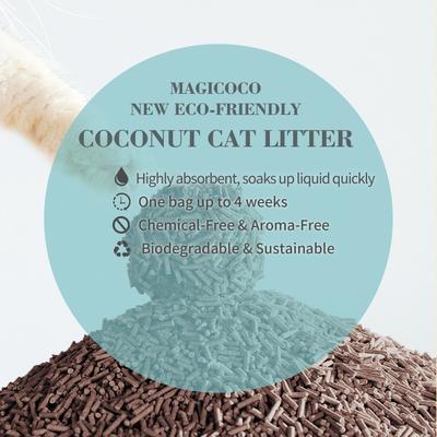 Show full view: Magicoco Maximum Odor Defense Coconut Clumping Cat Litter, 5-lb bag slide 9 of 11