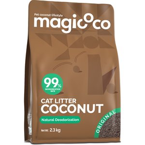 Magicoco Maximum Odor Defense Coconut Clumping Cat Litter, 5-lb bag