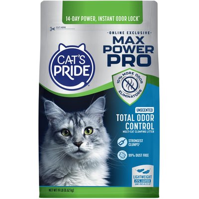 Cat's Pride Cat's Pride Max Power PRO Online Exclusive Total Odor Control Unscented Multi-Cat Clumping Litter, 19-lb bag
