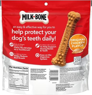 Show full view: Milk-Bone Original Brushing Chews + Fresh Breath Brushing Chews Daily Dental Large Dog Treats slide 7 of 9