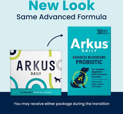 Show full view: Arkus Daily Small/Medium Probiotic Digestive Dog Health Supplement, 0.8-oz jar slide 3 of 8