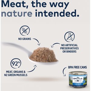 ZIWI Peak Lamb Recipe Canned Cat Food, 6.5-oz, case of 12