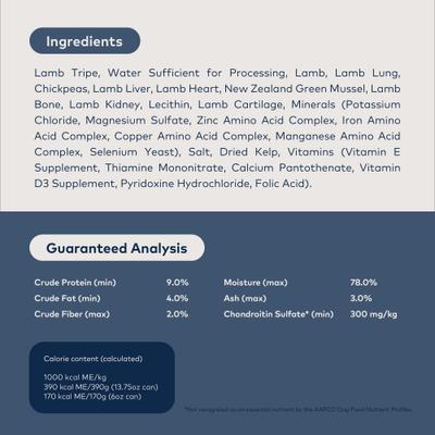 Show full view: ZIWI Peak Tripe & Lamb Recipe Canned Dog Food, 13.75-oz, case of 12 slide 6 of 11