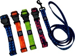 Hamilton Go Boldly Waterproof Polyester Standard Dog Collar, Orange, Small/Medium: 12 to 18-in neck, 5/8-in wide slide 2 of 7