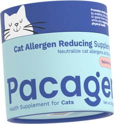Pacagen Salmon Flavored Powder Allergen Reducing Supplement for Cats, 1 count slide 1 of 5