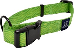 Hamilton Go Boldly Waterproof Polyester Standard Dog Collar, Lime, Small/Medium: 12 to 18-in neck, 5/8-in wide