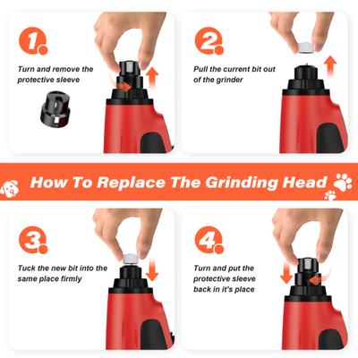 Show full view: Bousnic Dog Nail Grinder Head Replacement slide 3 of 7