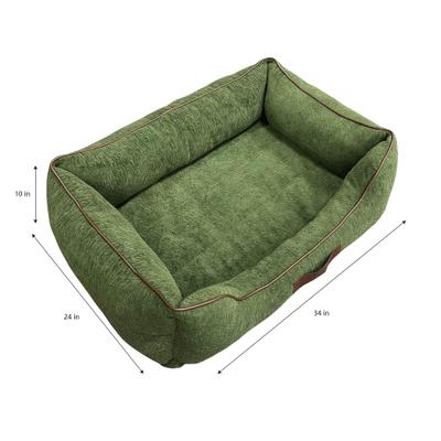 Show full view: Jeep Orthopedic Cuddler Elevated Cat & Dog Bed with Removable Cover, Green, Medium slide 2 of 7