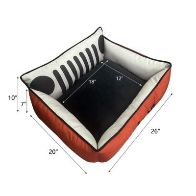 Show full view: Jeep Grille & Headlights Cuddler Orthopedic Elevated Cat & Dog Bed, Red, Small slide 5 of 8