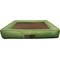 Show in main carousel: Jeep Quilted Canvas Low-Profile Orthopedic Bolster Cat & Dog Bed with Removable Cover, Green, Medium slide 3 of 6