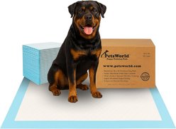 PetsWorld X-Large Dog Training & Potty Pads, 30 x 36-in, Unscented, 50 count