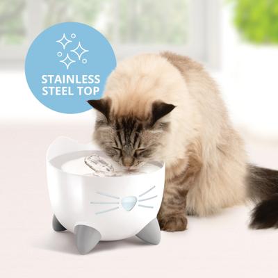 Show full view: Catit Pixi Cat Drinking Fountain, Stainless Steel slide 4 of 9