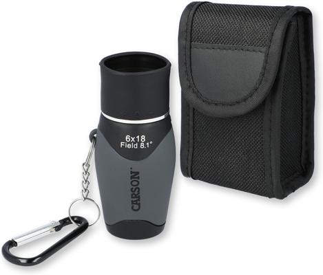 Show full view: Carson Mini Might Pocket MM-618 6 x 18-mm Monocular, Gray/Black slide 8 of 9