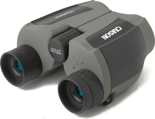 Show full view: Carson Scout Plus Compact & Lightweight JD-025 10 x 25-mm Magnification Porro Prism Binocular, Beige/Gray slide 5 of 7