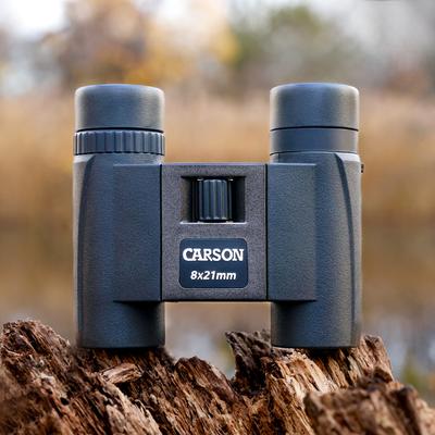 Show full view: Carson TrailMaxx Compact & Lightweight TM-821 8 x 21-mm Binocular with Pouch, Strap & Lens Cloth, Black slide 3 of 7