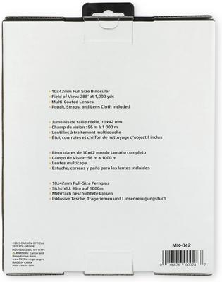 Show full view: Carson Makalu Lightweight & Portable MK-042 10 x 42-mm Power Binocular, Black slide 3 of 9