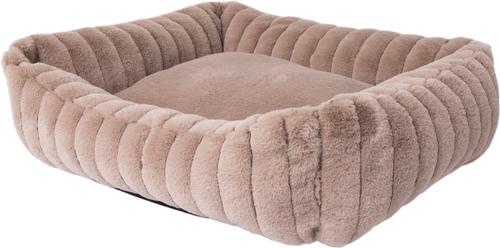 Show full view: Petmate Lavender Infused Plush Cuddler Bolster Dog Bed, Navy, Medium: 20 x 16-in slide 4 of 4