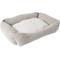 Show in main carousel: Petmate Corduroy Gusset Bolster Dog Bed, Olive/Ivory, Large: 30 x 24-in slide 1 of 6