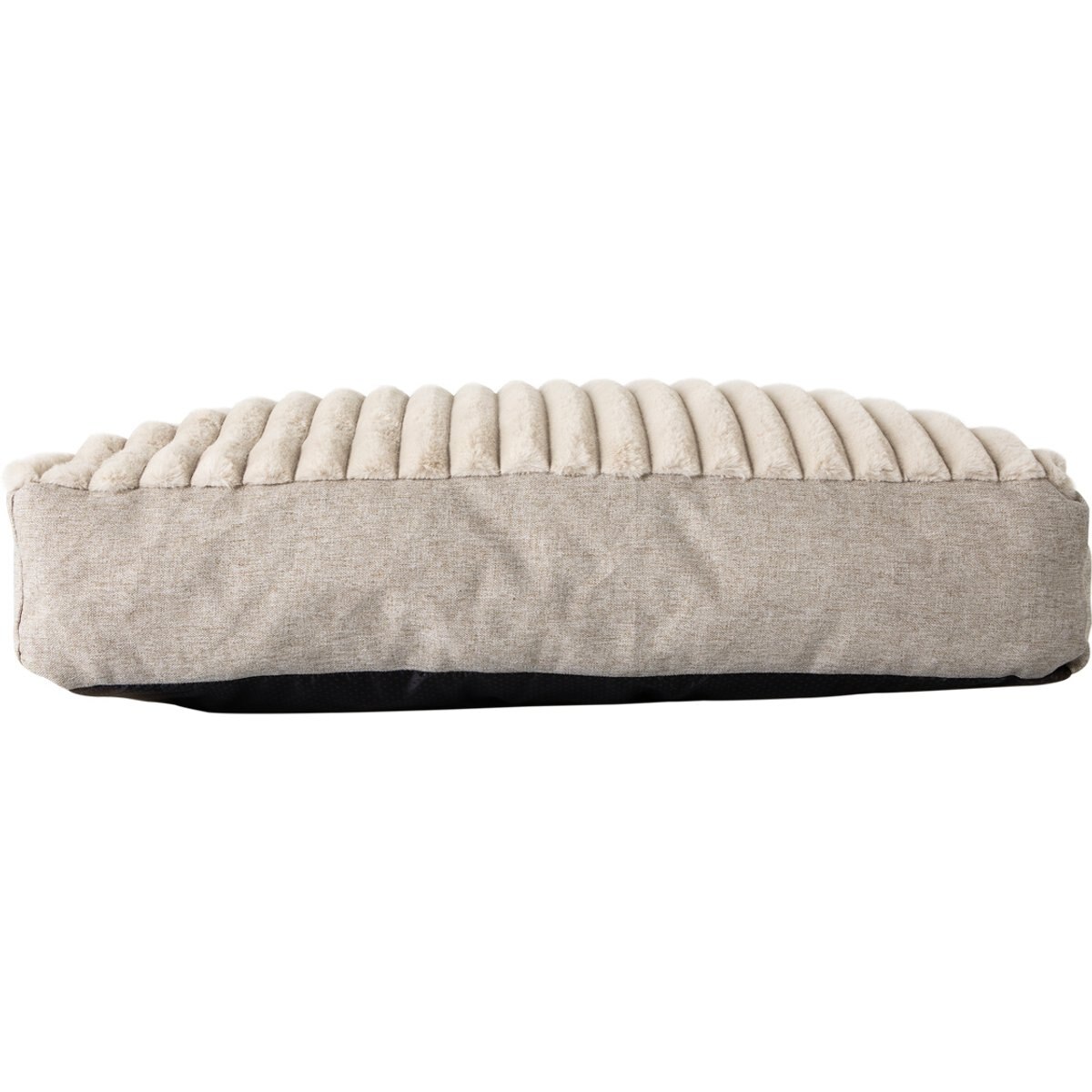 Petmate Square Mattress Pillow Dog Bed with Removable Cover, Beige/Blue/Charcoal, Large: 30 x 30-in