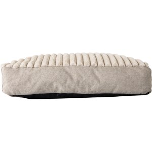 Petmate Square Mattress Pillow Dog Bed with Removable Cover, Beige/Blue/Charcoal, Large: 30 x 30-in